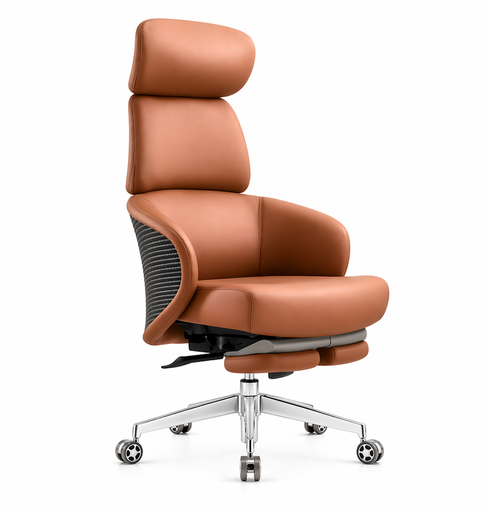 Prime Executive Chairs premium ergonomic leather office chair with high back support and modern executive design